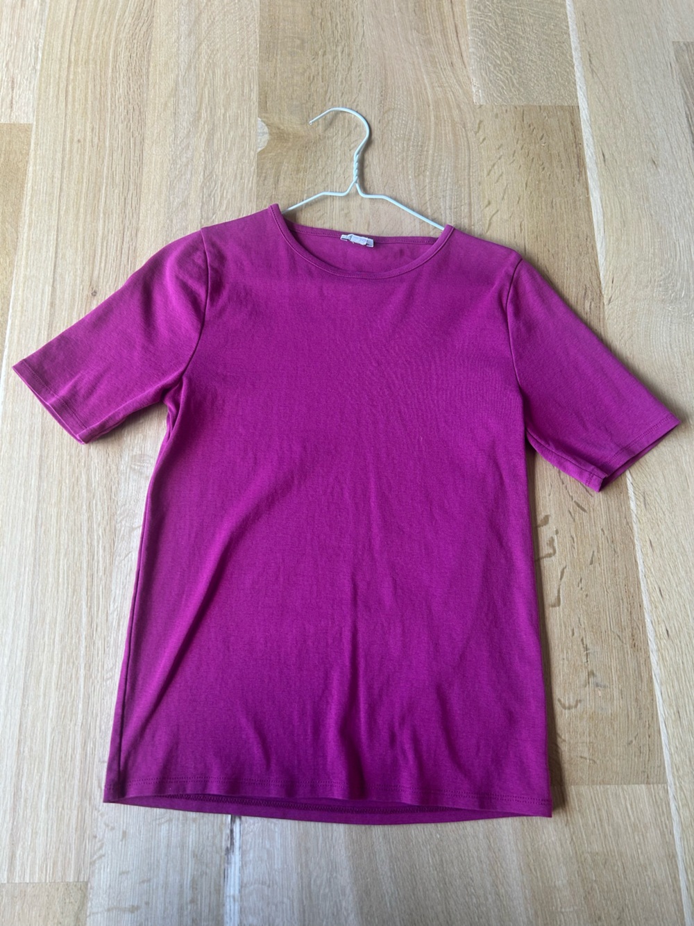 J. Crew Fuchsia Short Sleeve Knit Tee